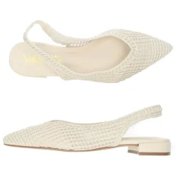 Ecru slingbacks