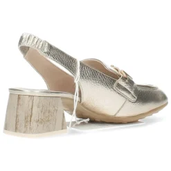 Gouden slingbacks