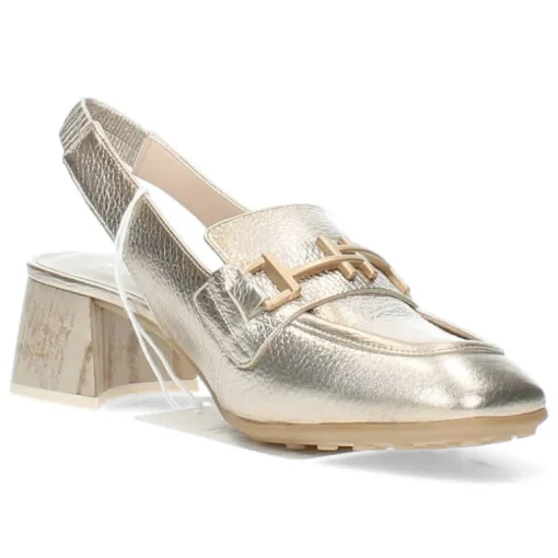 Gouden slingbacks
