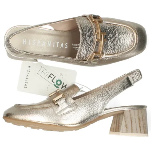 Gouden slingbacks