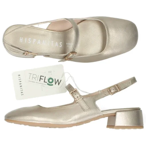 Gouden slingbacks