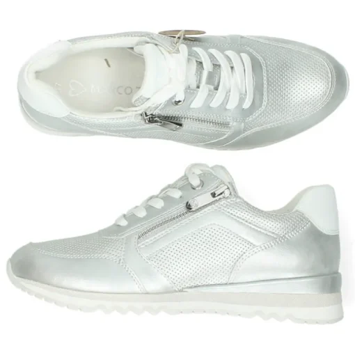 Grijze metallic sneakers