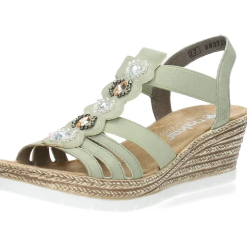 Groene sandalen