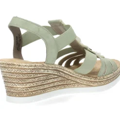 Groene sandalen