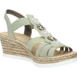 Groene sandalen