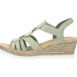 Groene sandalen