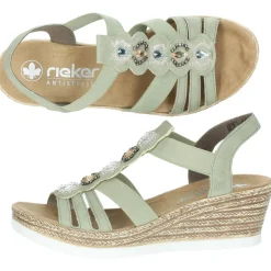Groene sandalen