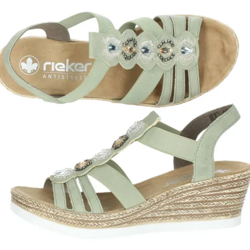 Groene sandalen