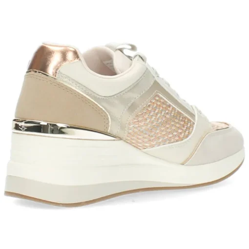 Ivoorkleurige sneakers