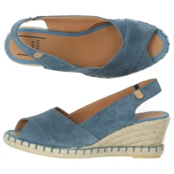 Jeans blauwe sleehakken