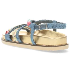 Jeansblauwe sandalen