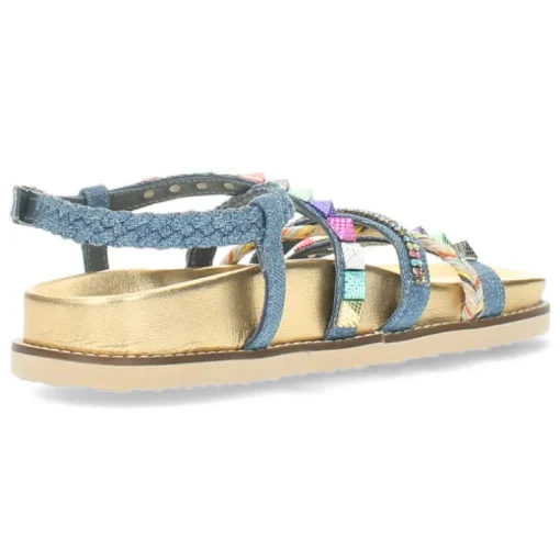 Jeansblauwe sandalen