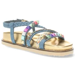 Jeansblauwe sandalen