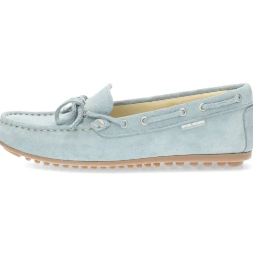 Lichtblauwe mocassins