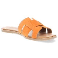 Lichtoranje slippers