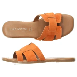 Lichtoranje slippers