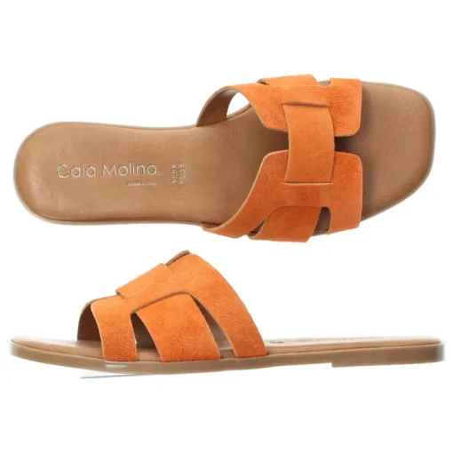 Lichtoranje slippers