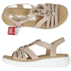 Lichtroze sandalen