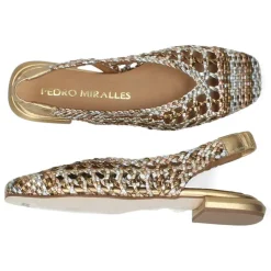 Metallic slingbacks