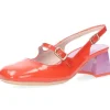 Rode mocassins op hak