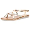 Rosé gouden sandalen