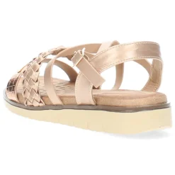 Rosé gouden sandalen