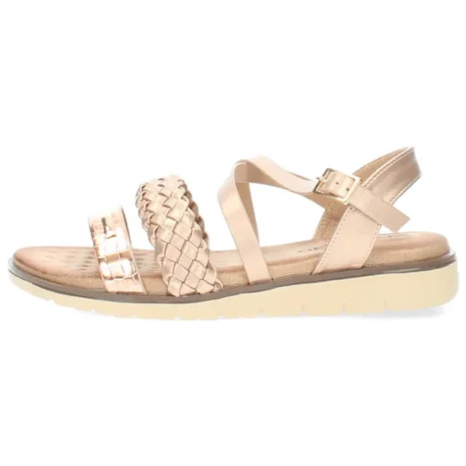 Rosé gouden sandalen