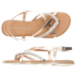 Rosé gouden sandalen