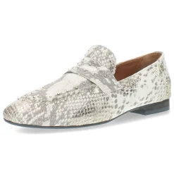 Slangenprint loafers