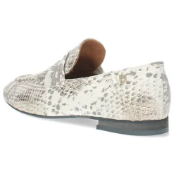 Slangenprint loafers