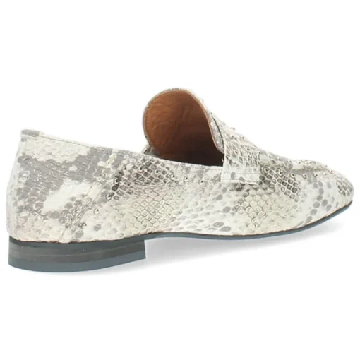 Slangenprint loafers