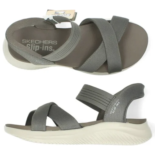 Taupe sandalen