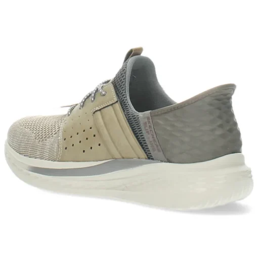 Taupe slip ons