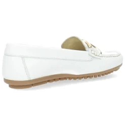 Witte mocassins