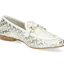 Witte mocassins