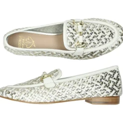 Witte mocassins