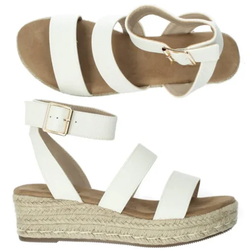 Witte sandalen