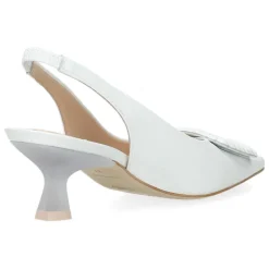 Witte slingbacks