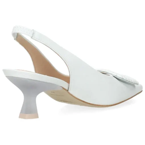 Witte slingbacks