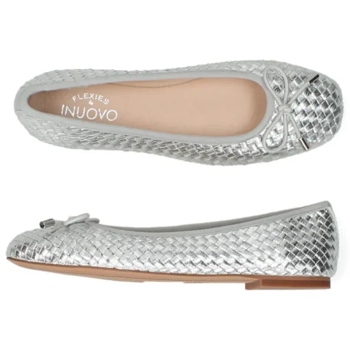 Zilveren ballerina's