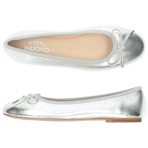 Zilveren ballerina's