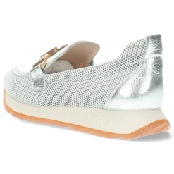 Zilveren loafers