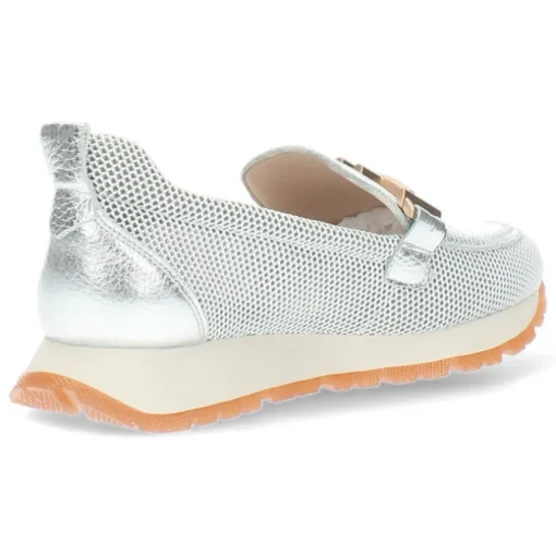Zilveren loafers