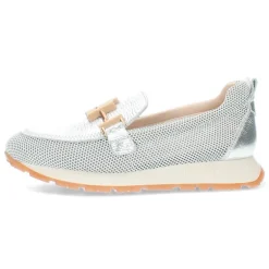 Zilveren loafers