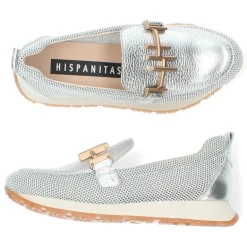 Zilveren loafers