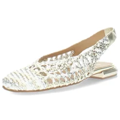 Zilveren slingbacks