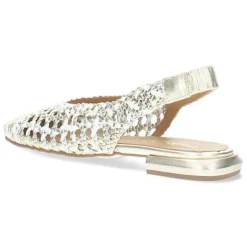 Zilveren slingbacks