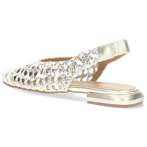 Zilveren slingbacks