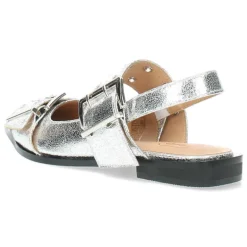 Zilveren slingbacks