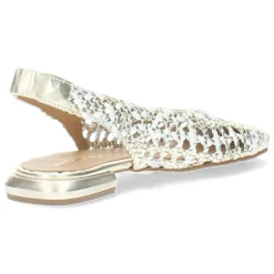 Zilveren slingbacks